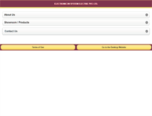 Tablet Screenshot of electroniconsystemelectric.com